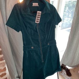 Urban Outfitters suede romper